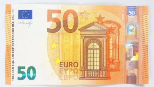 Counterfeit €50 Euro Bill